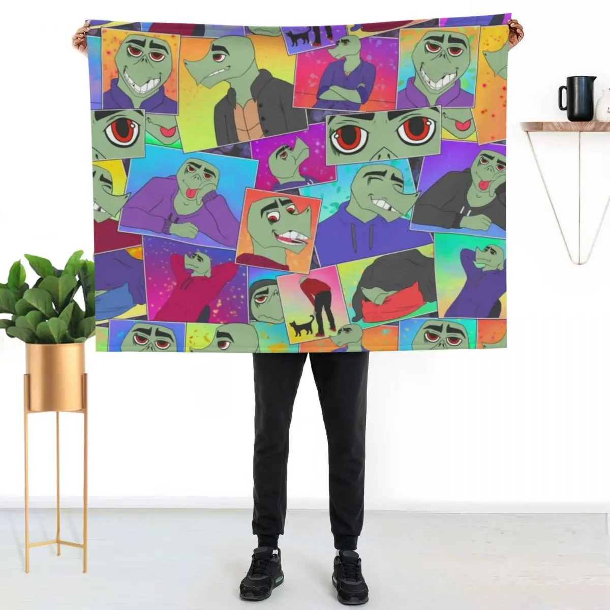 Wade comic Throw Blanket Cozy Sofa Blanket for TV Watching Napping