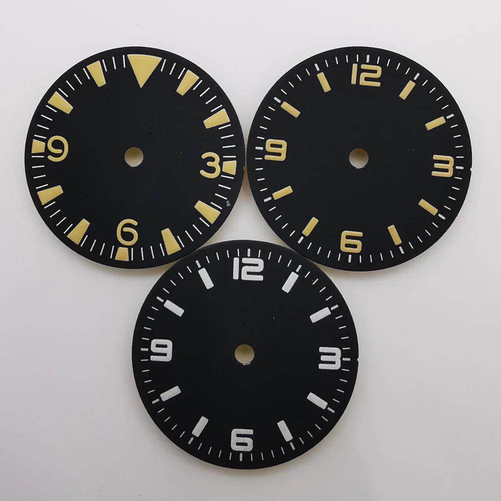 

Стерильный светящийся циферблат для часов 28,5 мм, подходит для механизмов NH35, Miyota 8215, ETA 2824, 2836.