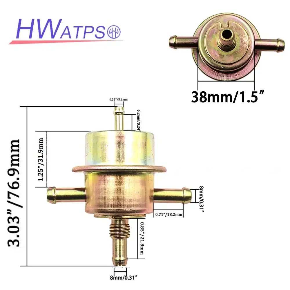 3.0 Bar New Fuel Pressure Regulator 0280160202 For Opel Ascona B Kadett C Manta Monza A Senator Rekord E Vauxhall Royale Carlton