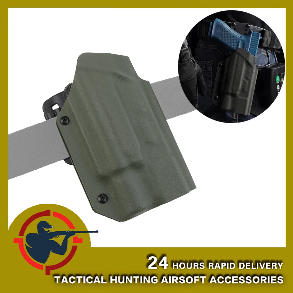 Lightweight Kydex tactical holster for GLOCK-9mm/.40(17/19/19X/22/23/34/35/45) with X300U-A/B flashlight. Tactical accessories