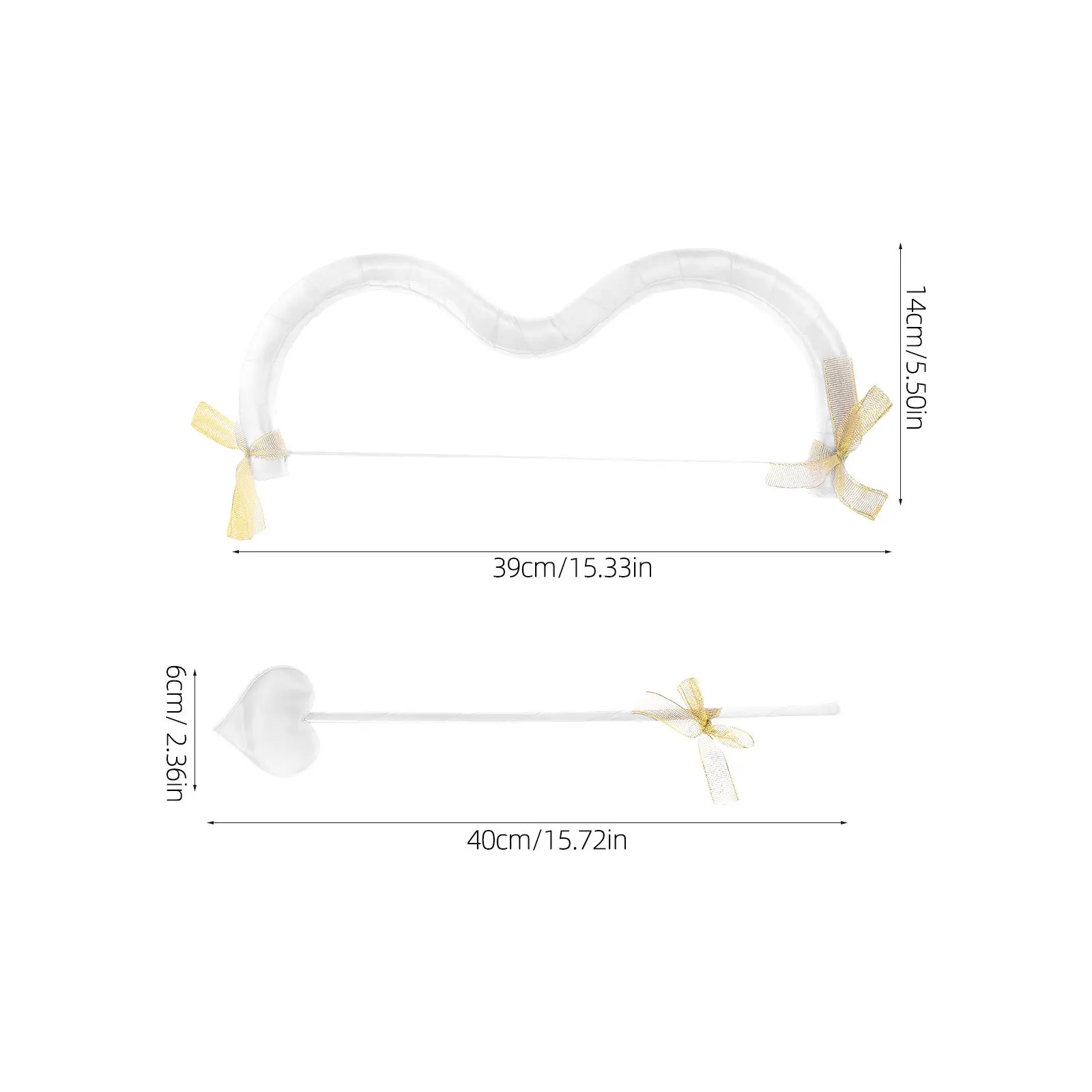 Mini Cupid Bow Arrow Set Valentines Halloween Cosplay Party Role Playing Cupid Costume Accessories Women Bow and Arrow Prop