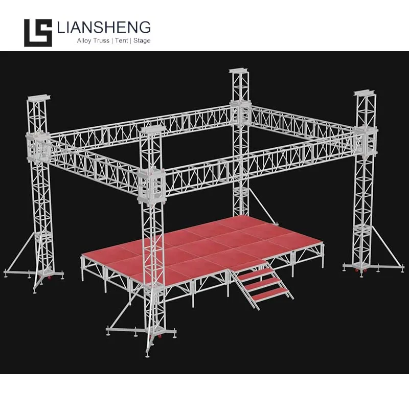 Factory price aluminum alloy truss is for sale for wedding stage decoration by Chinese manufacturers stage with truss