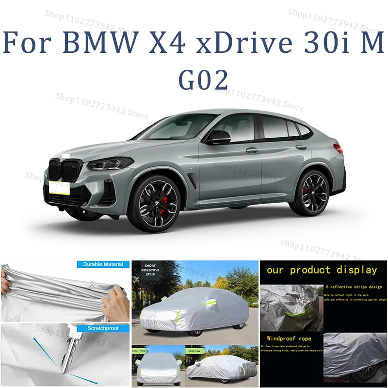 

Car Cover Protection Sunscreen Heat Insulation Dust Resistant Scratch For BMW X4 xDrive 30i M G02 Car Exterior Accessories