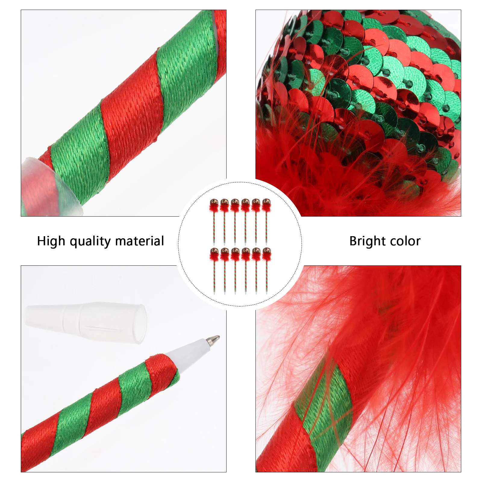 

12 шт., рождественские шариковые ручки в мультяшном стиле, рождественские ручки для письма, подарок на вечеринку, гелевые чернила, канцелярские принадлежности для студентов, рождественский подарок