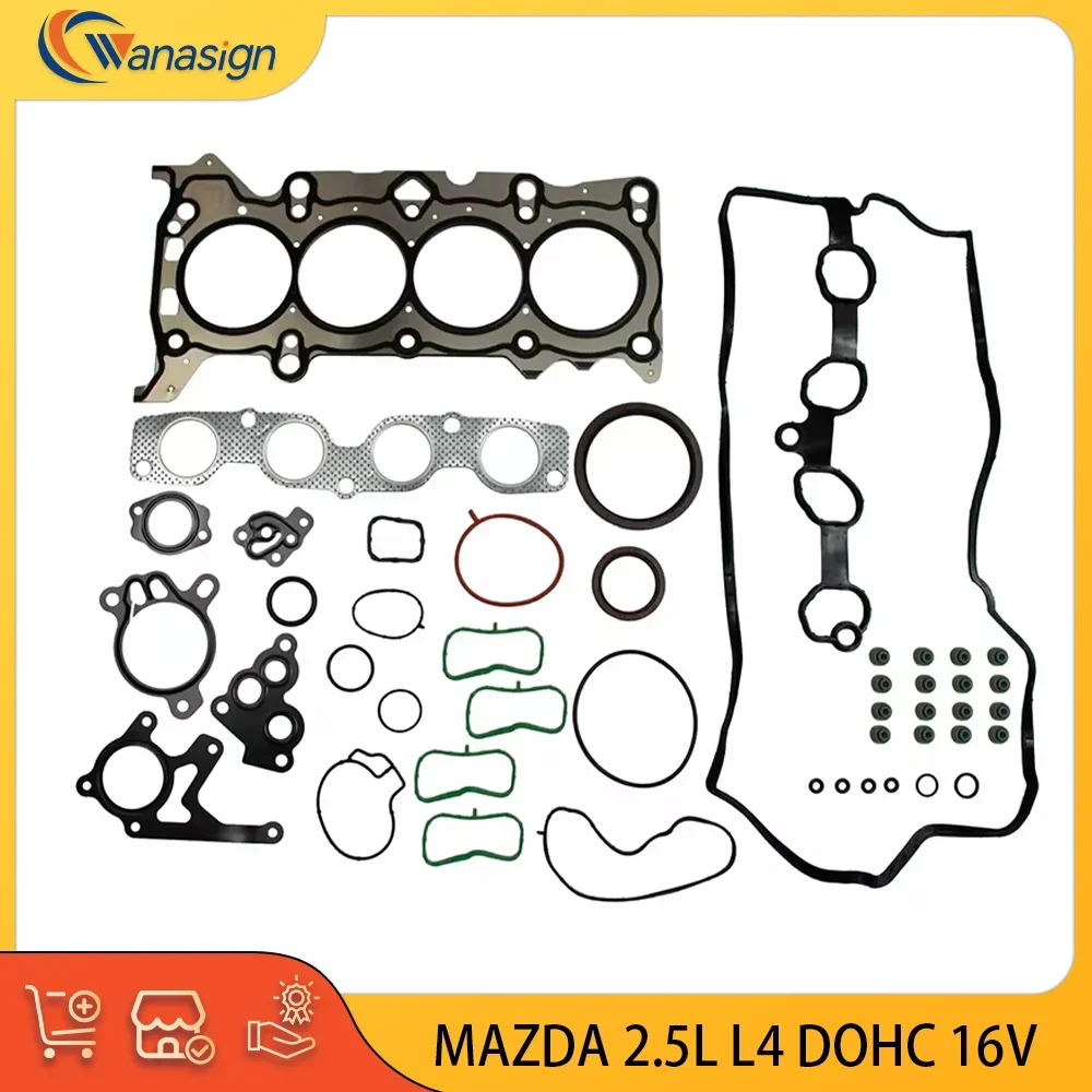 

Комплект прокладок головки блока цилиндров для двигателя 2.5L T L4 GAS для MAZDA 6, CX-30, CX-5 2.5L DOHC 2012-2024