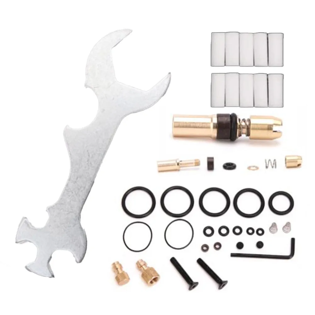 Tingkatkan kinerja pompa udara tekanan tinggi PCP Anda dengan Kit suku cadang Aksesori Piston tembaga ini 37 buah/set