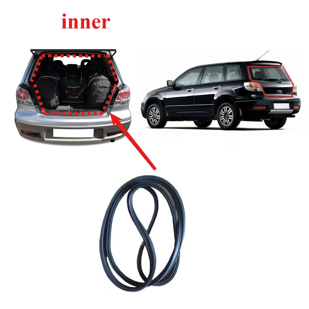 

1 Piece Tail Door Rubber Seal for Outlander 2001-2006 Rear Protector Rubber for Airtrek CU 1st Cushion Rubber