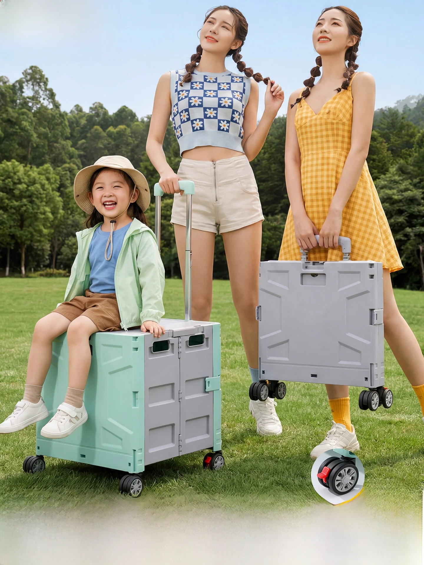 portable-lightweight-camping-car-outdoor-picnic-park-stroller-child-can-sit-camping-little-cart-foldable-compact-size