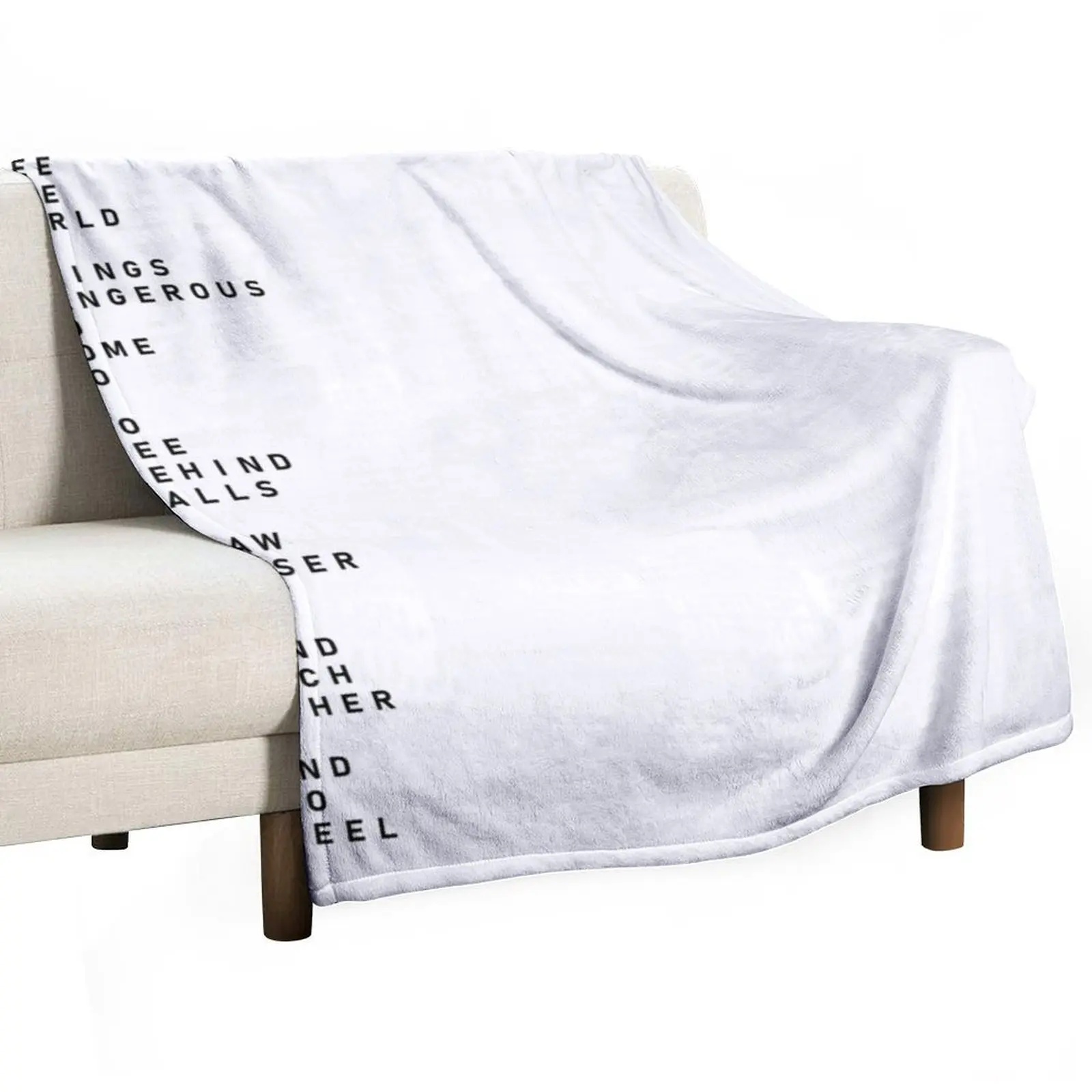 Secret Life of Walter Mitty - LIFE's Motto (Vertical Version) Throw Blanket Soft Big Quilt Blankets