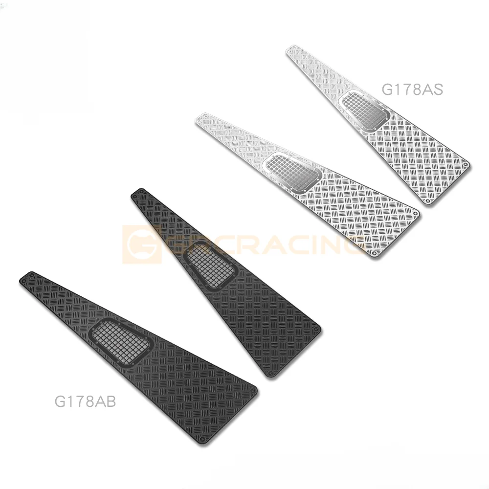 GRC TRX4M Metal Car Shell Hood Anti-skid Protection Plate Decorate for 1/18 RC Crawler Car Traxxas TRX4-M Defender Upgrade Parts