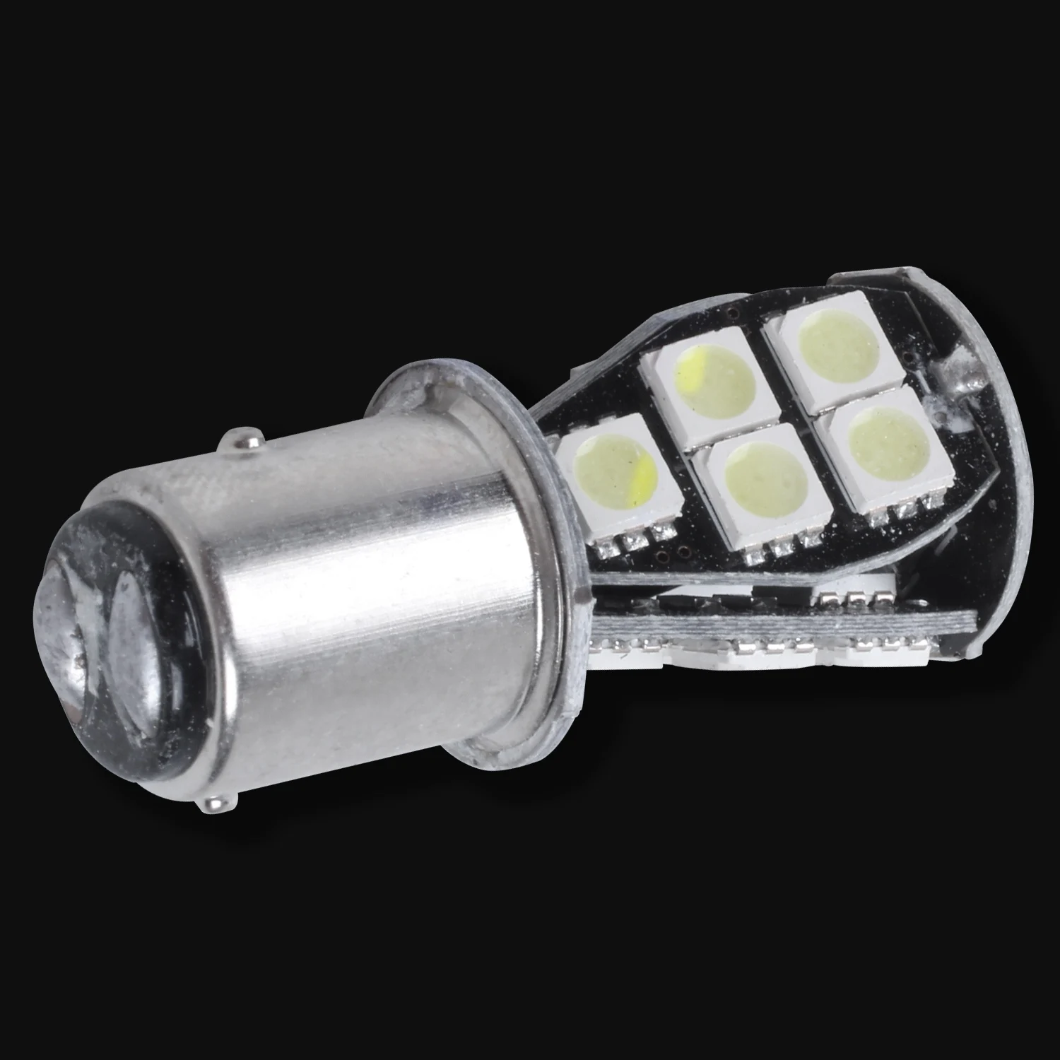 1157 P21W BAY15D 5050 18 LED แบบ SMD หางเบรคอุปกรณ์ตัดไฟหลอดไฟสีขาว