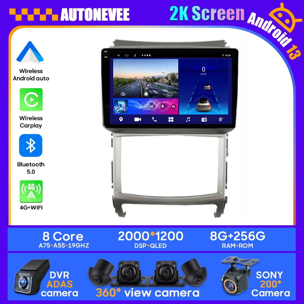 

Android 13 For Hyundai Veracruz ix55 2006 - 2015 Car Radio Player Bluetooth Stereo Head Unit Wireless Android Auto No 2din DVD