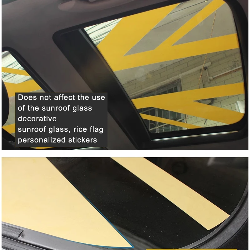 Car Sunroof Decorative Stickers For MINI Cooper S JCW R55 R56 R60 R61 F54 F55 F56 F57 F60 Car Modification Exterior Accessories