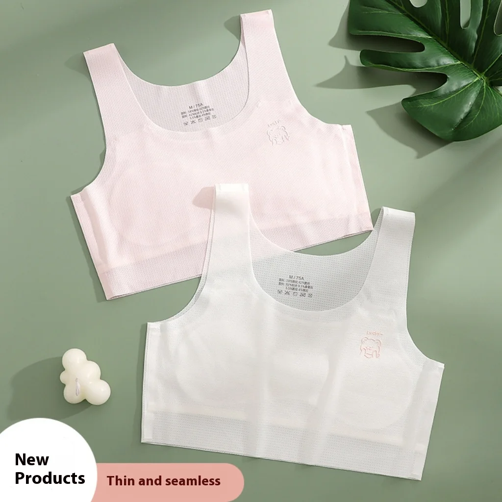 Lingerie estiva per ragazze Gilet piccolo Reggiseno per bambini per lo sviluppo Studente della scuola elementare Lingerie Reggiseno per ragazze Gilet per bambini grandi