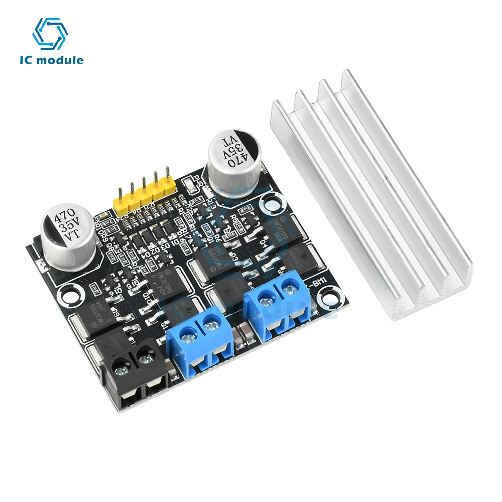 DC 3-18V 10A Dual H-bridge Motor Driver DC Forward and Reverse PWM Motor Speed Controller Low Voltage High Current