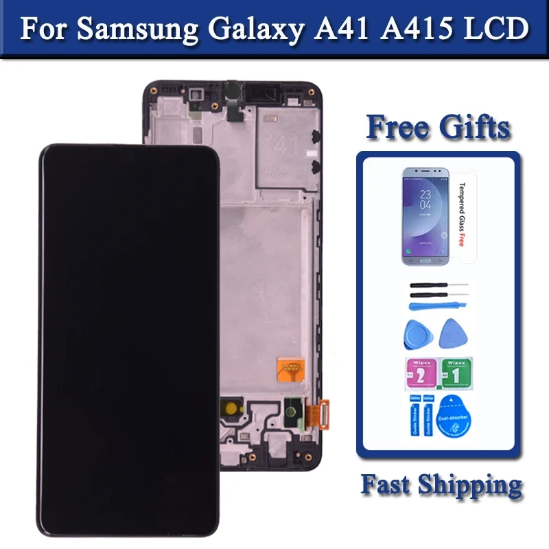 For Samsung Galaxy A41 A415 LCD Display Touch Screen Digitizer Assembly Replacement Part For SM-A415F SM-A415F/DS LCD Repairment