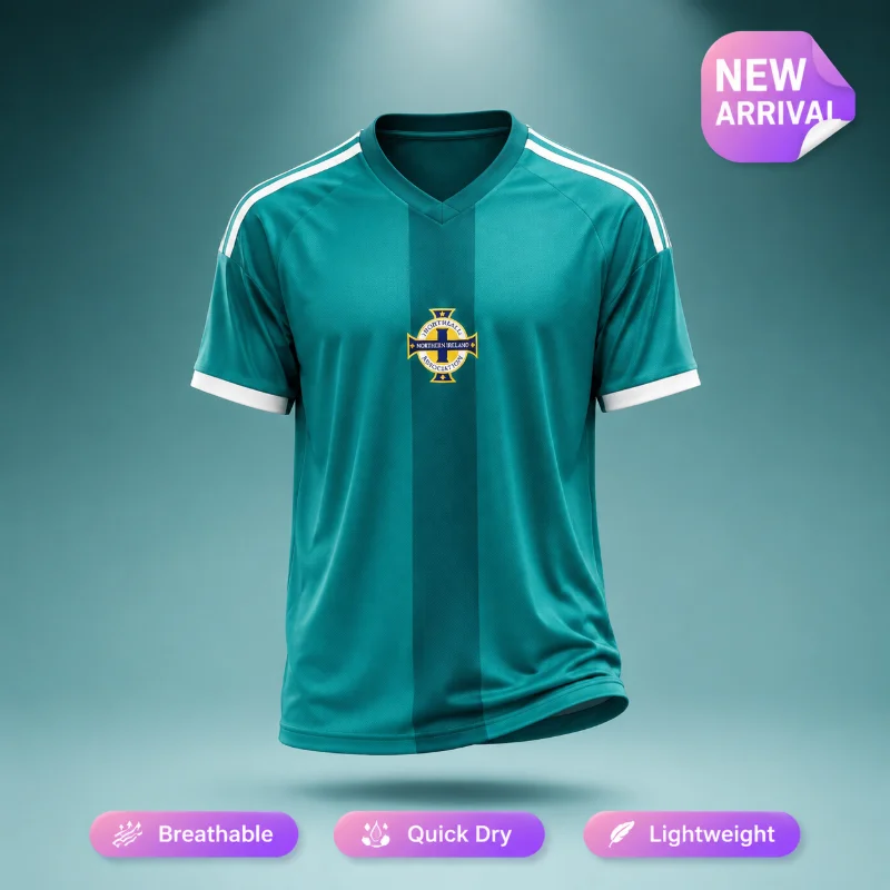 2026 Nordirland Heimtrikot Wettkampf Auswärtstrikot T-Shirt Herren Fußball-Fan-Shirt Schnelltrocknend Atmungsaktiv Familien-Kinder-T-Shirt
