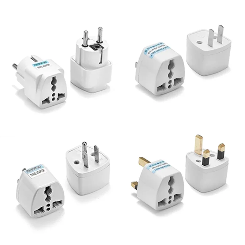 Universal Plug Adapter Euro European EU To US America China CN British UK Australia AU Korea Travel Adapter AC Converter Socket