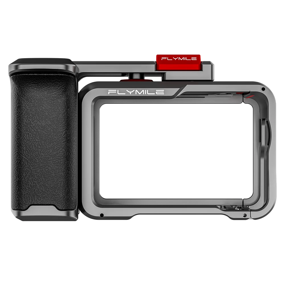 

Non-Slip Silicone Handle For DJI OSMO ACTION 6 Aluminum Alloy Protective Case Street Photography Mount Photography Mount