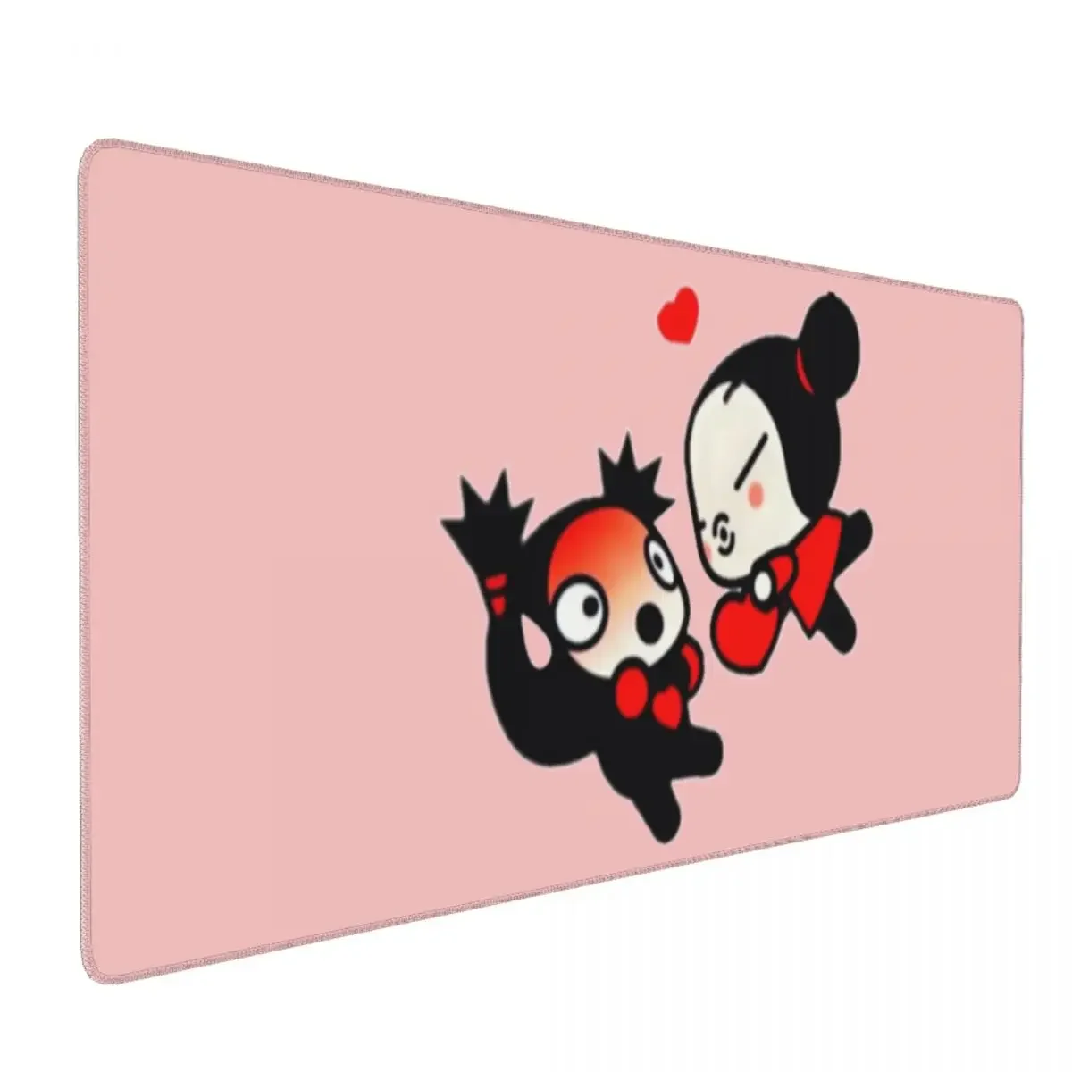 Cute Pucca And Garu Love Valentine Large Mouse Pad Computer Keyboard Mouse Mat Gamer PC Laptop Desk Mat Accessories Table Mats