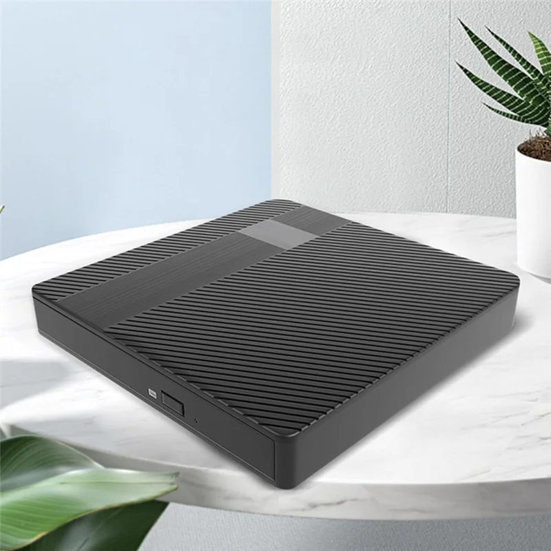 مشغل DVD عالمي B48A محرك أقراص مضغوطة خارجي USB لأجهزة الكمبيوتر المحمول والكمبيوتر المحمول Windows 7/8/10/11 محرك أقراص DVD