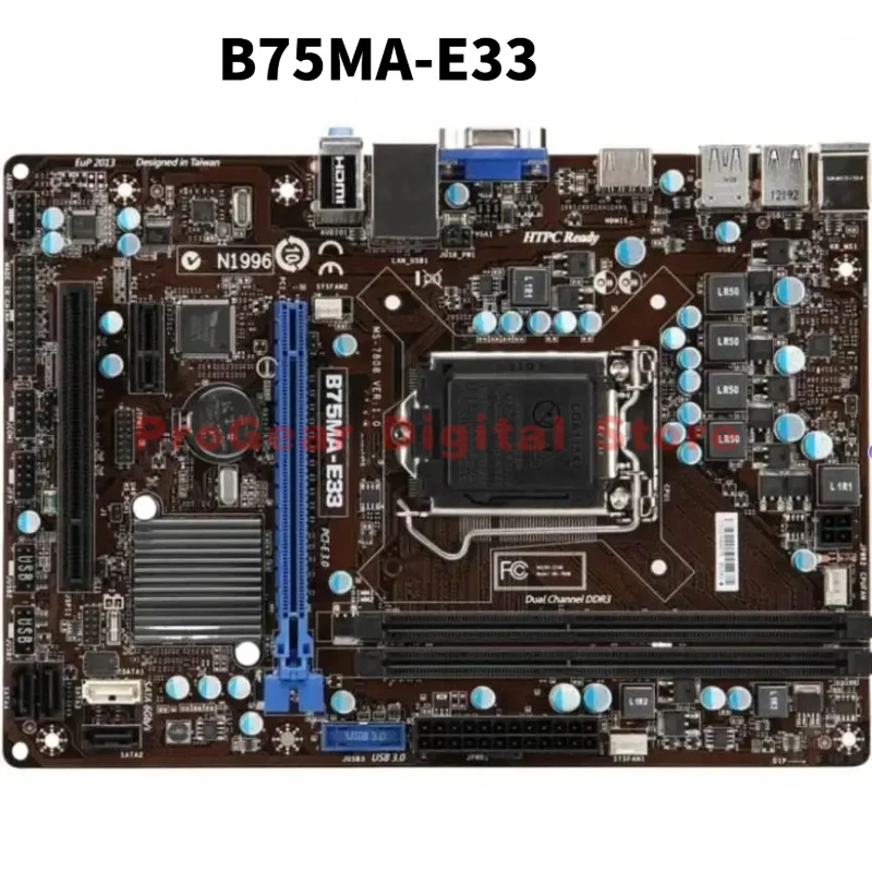 placa-base-matx-msi-b75ma-e33-lga-1155-ddr3-usada-para-cpu-intel-de-2ª-3ª-generacion