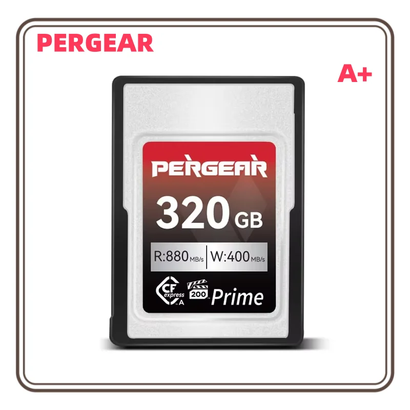 Pergear VPG200 Professional 320GB CFexpress Type A Memory Card Up to 880MB/s Read Speed & 900MB/s Write Speed for 4K 120P 8K 30