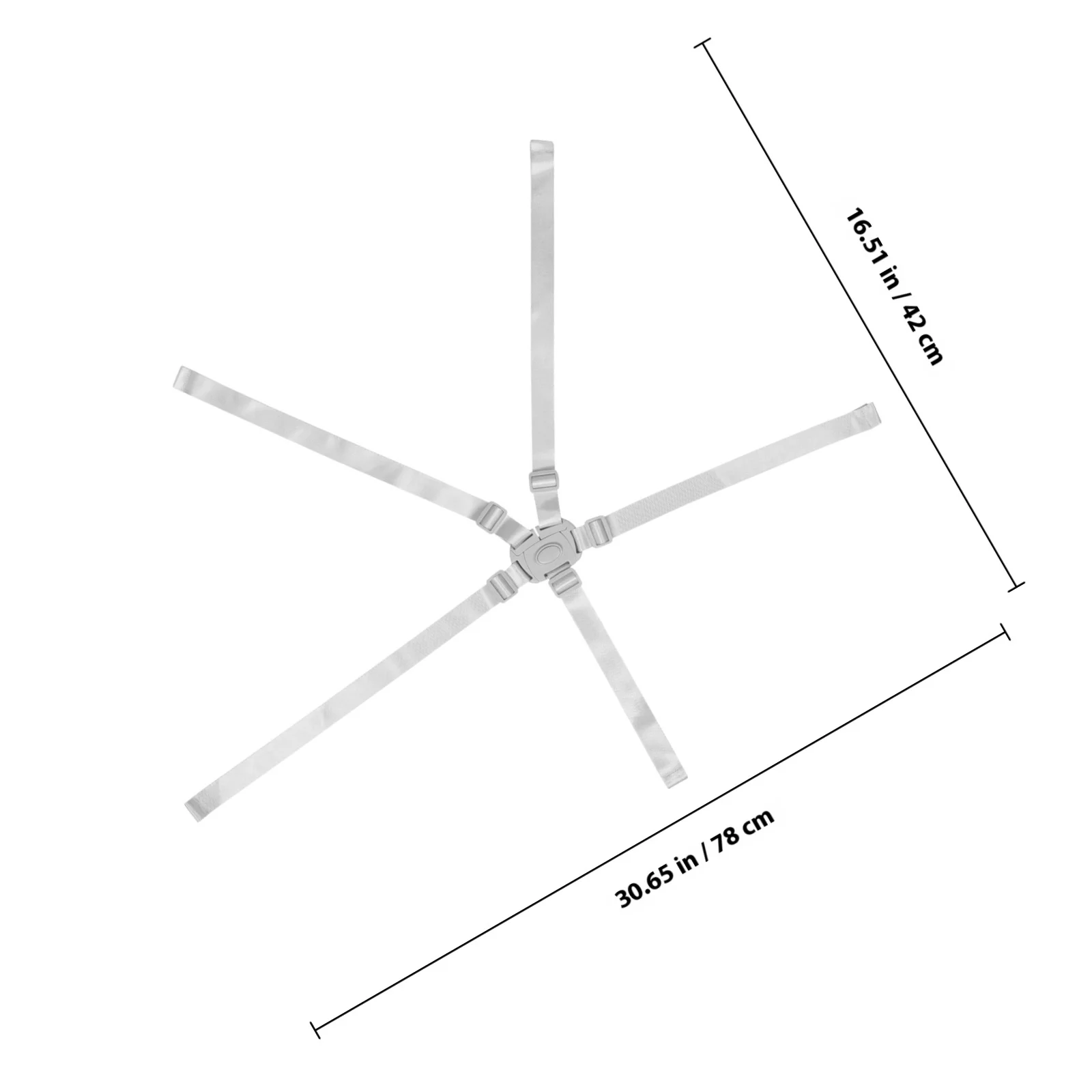 حزام أمان للأطفال باللون الأبيض، أربطة لعربة الأطفال العالمية لعربة الأطفال المرتفعة، أشرطة بديلة لموصل السرير للأطفال #3