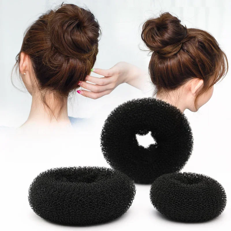 Fabricante de coque de cabelo mágico, 3 tamanhos, esponja de espuma de rosquinha, fácil anel grande, ferramentas de estilo de cabelo, produtos de penteado, mulheres, meninas, acessórios de cabelo