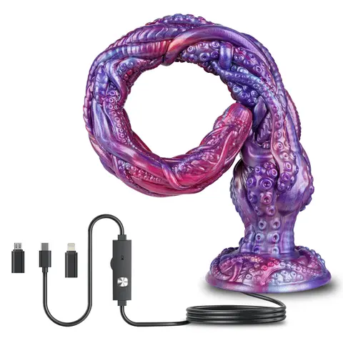 1080P Endoscope Camera Anal Whip 50.5CM Long Peekable Anal Plug HD Real-Time Viewing Dildo Adult Sex Toy Monster Anal Stimulator