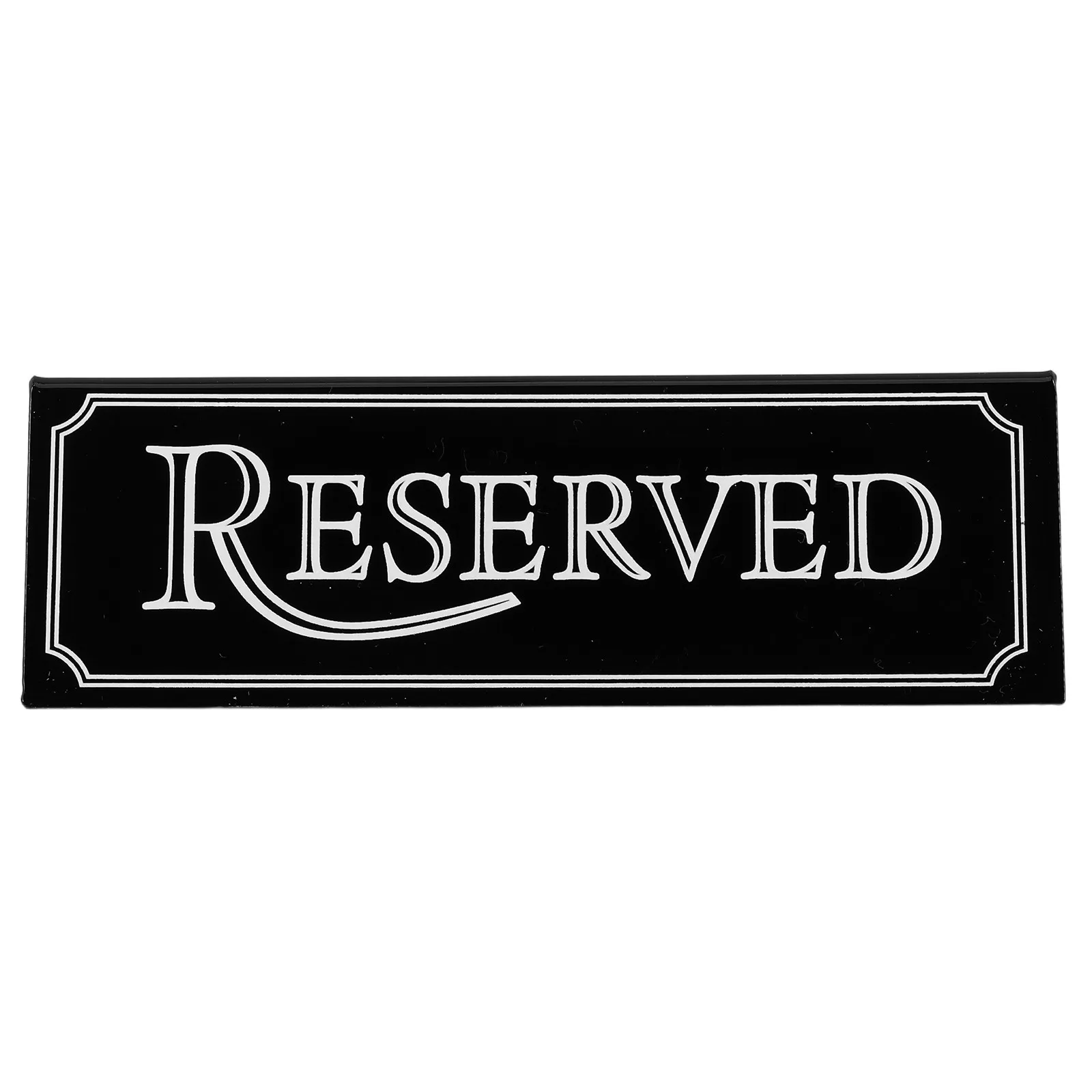 Acrylic Reserved Table Tent Signs 2pcs, Modern Elegant Wedding Seating Signs for Restaurant, Party, Graduation