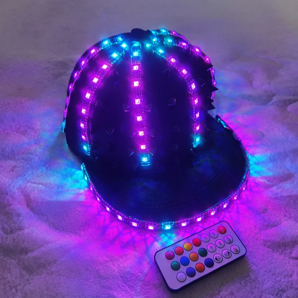 High Brightness LED Lighting Baseball Cap Outdoor Sun Protection Performance Cap Fashion Trend Leisure For Night Light Party Glo