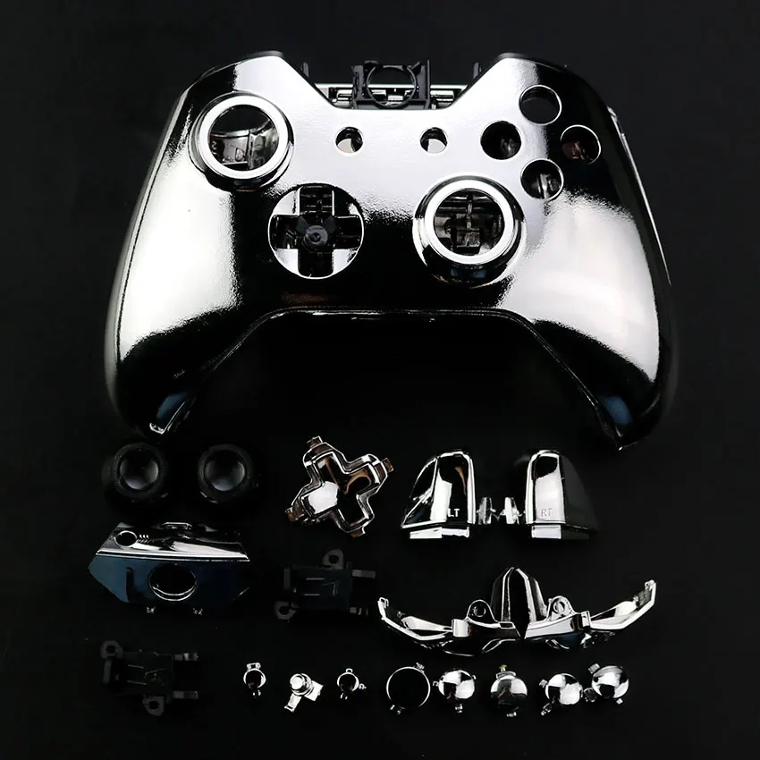 1ชุดสำหรับ Xbox One ชุดเปลี่ยน Chrome เต็มรูปแบบและปุ่มพลาสติกสีเปลี่ยน