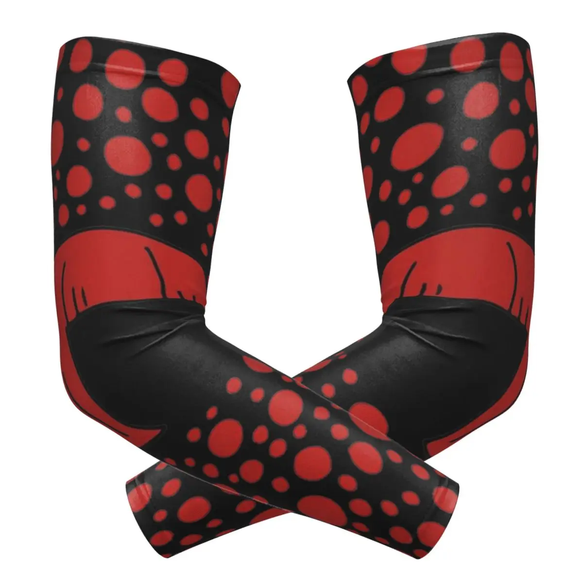 

Yayoi Kusama абстрактная живопись наружные рукава солнцезащитный УФ-защитный чехол летние велосипедные татуировки рукава