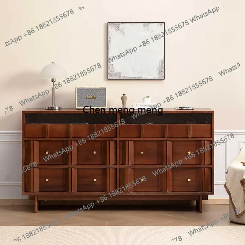 

Solid wood chest, dining side cabinet, household drawer storage, room locker, living room