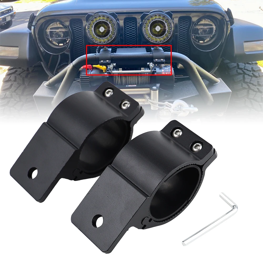 Universal Tube Clamp Approx Bull Bar Mounts Bracket Kit for LED Work Lights Bracket Off Road Vehicle SUV ATV Boat 1.7