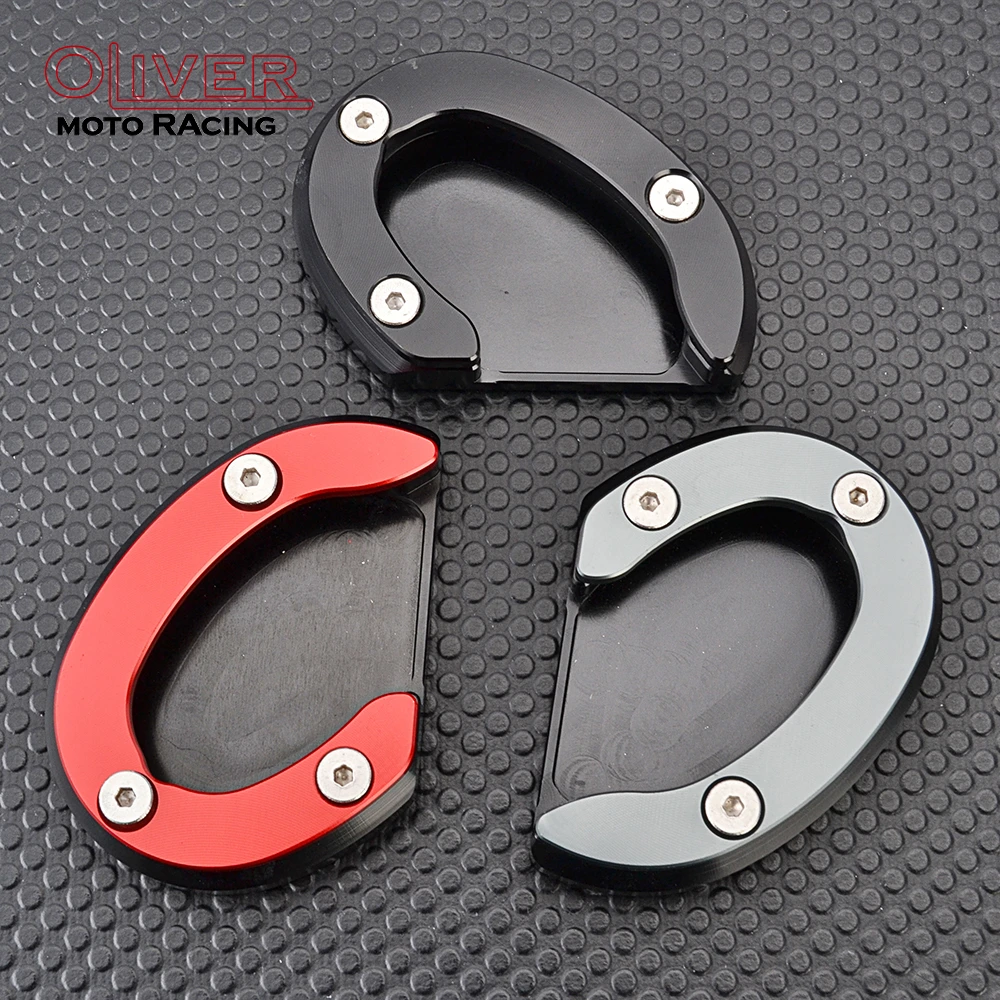 Placa de ampliación de soporte compatible con Bonneville T120 T 120 para TRIUMPH Bonneville Speedmaster Bobber T100, almohadilla de extensión de caballete lateral