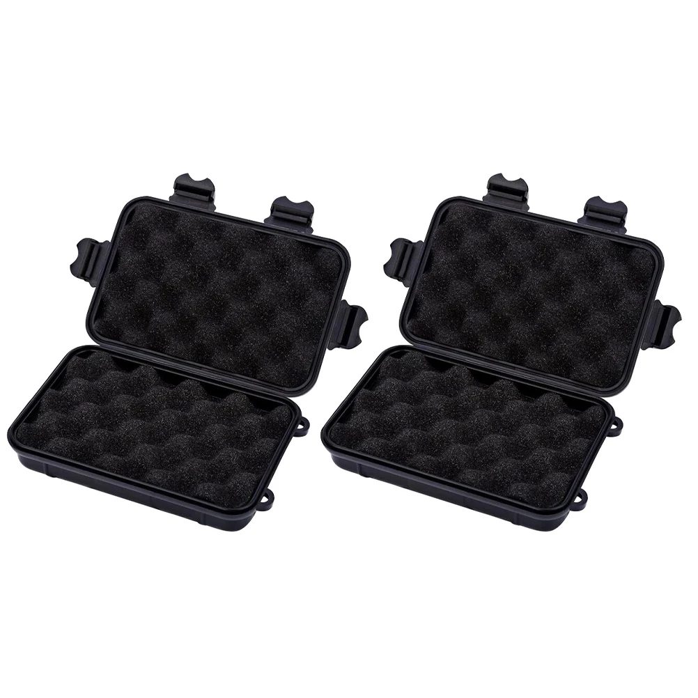 

2Pcs Survival Container Outdoor Adventure Case Heavy Duty Portable Storage Box for Explorer Shockproof High