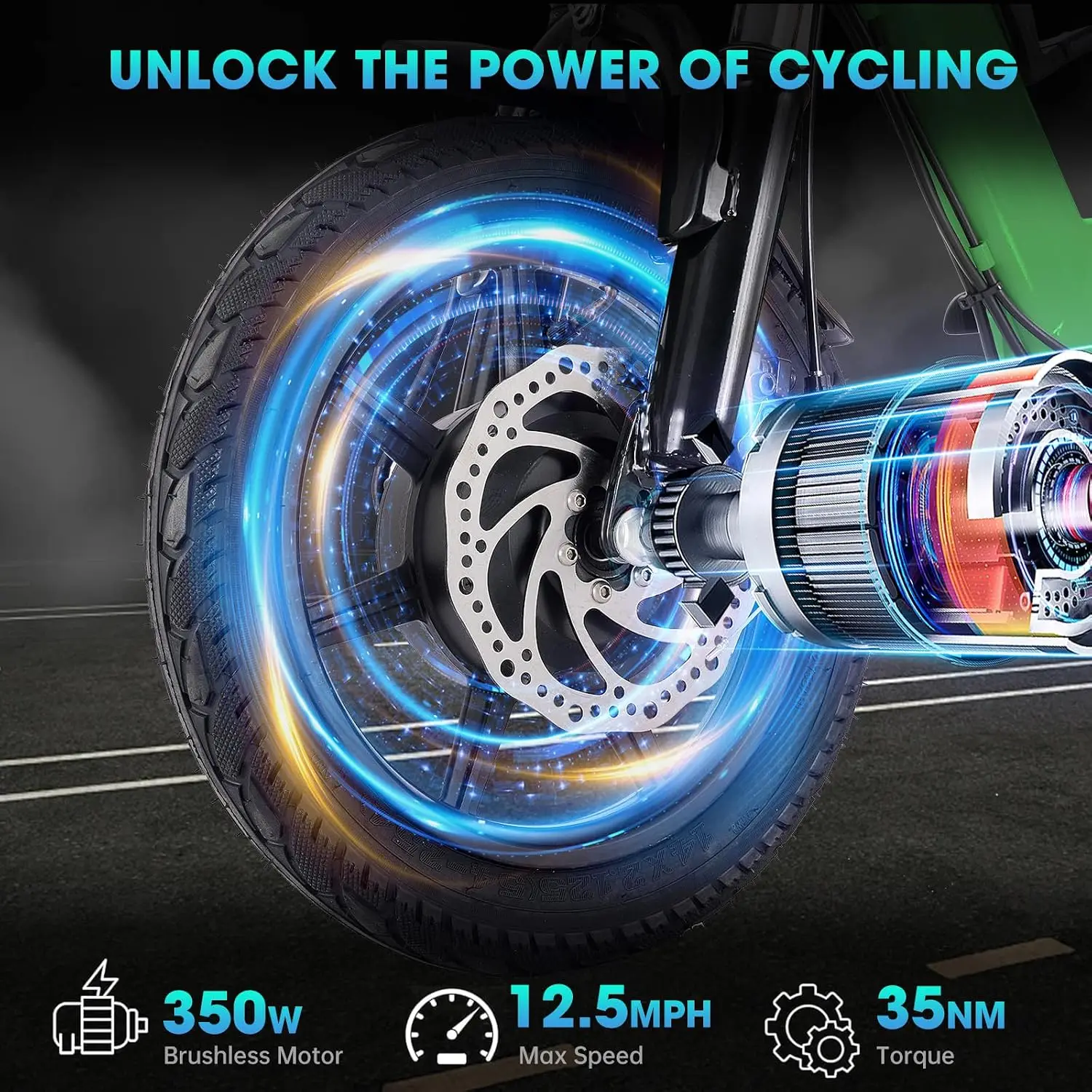 Electric Trike Bike, Peak 500W Brushless Motor Folding Trike Ebike, 480Wh Removable Battery, Step-Thru 3 Wheel, Customized