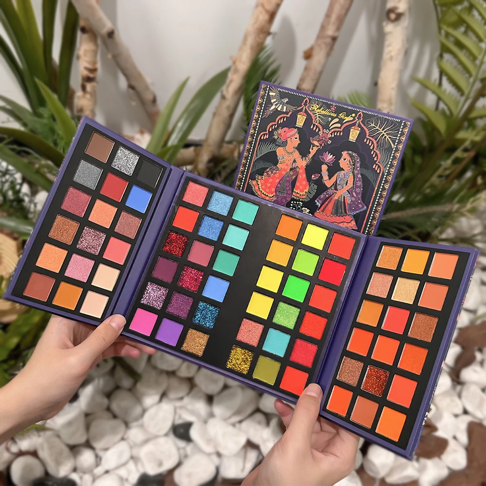 72 Color Rainbow Eye Makeup Plate Professional Matte Flash Plate Durable Eye Shadow Plate Suitable for Gifts to Women Cosmetics