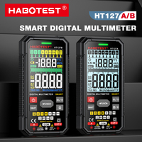 HABOTEST HT127 Digital Multimeter 600V 10A DC AC Voltage Current Tester Capacitance Ohm Diode multimetro NCV Hz Live wire Tester