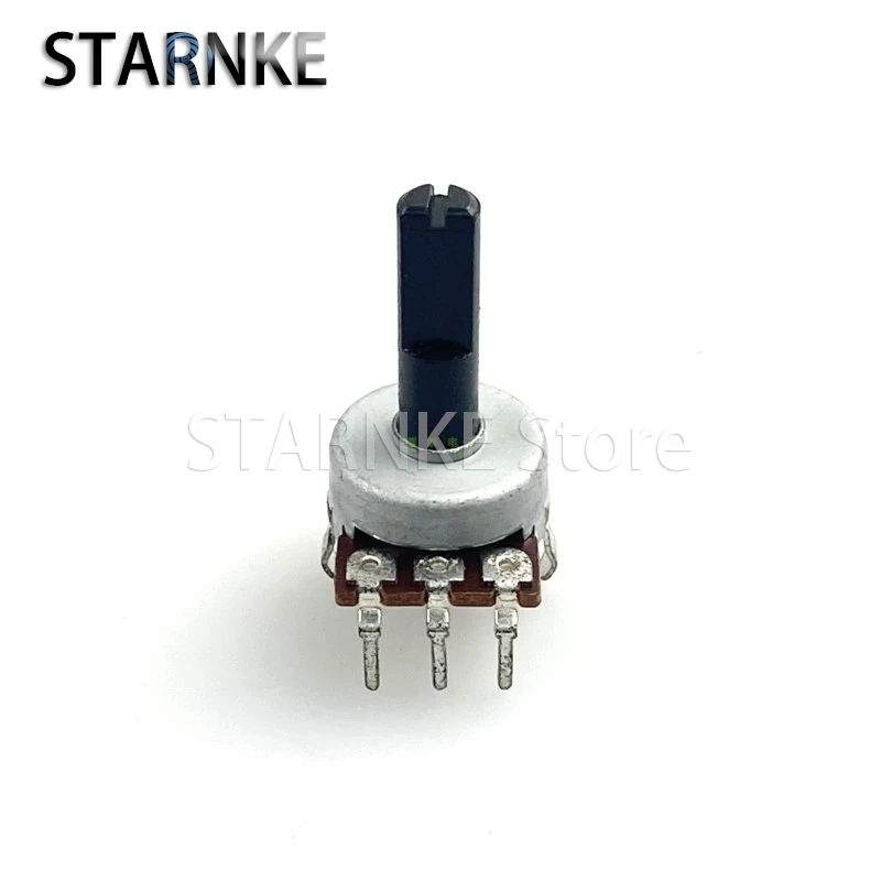 

2PCS R161 Type 3-Pin single-joint D50K Shaft Length 20mm Adjustment Temperature And Speed Control Potentiometer