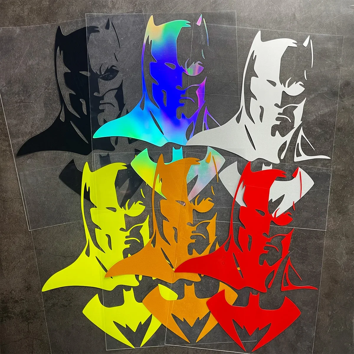 Bat Stickers Car Accessories Window Door Windshield Scratch Cover Cartoon Cool Motorcycle Reflective Decal Batmans Decoration