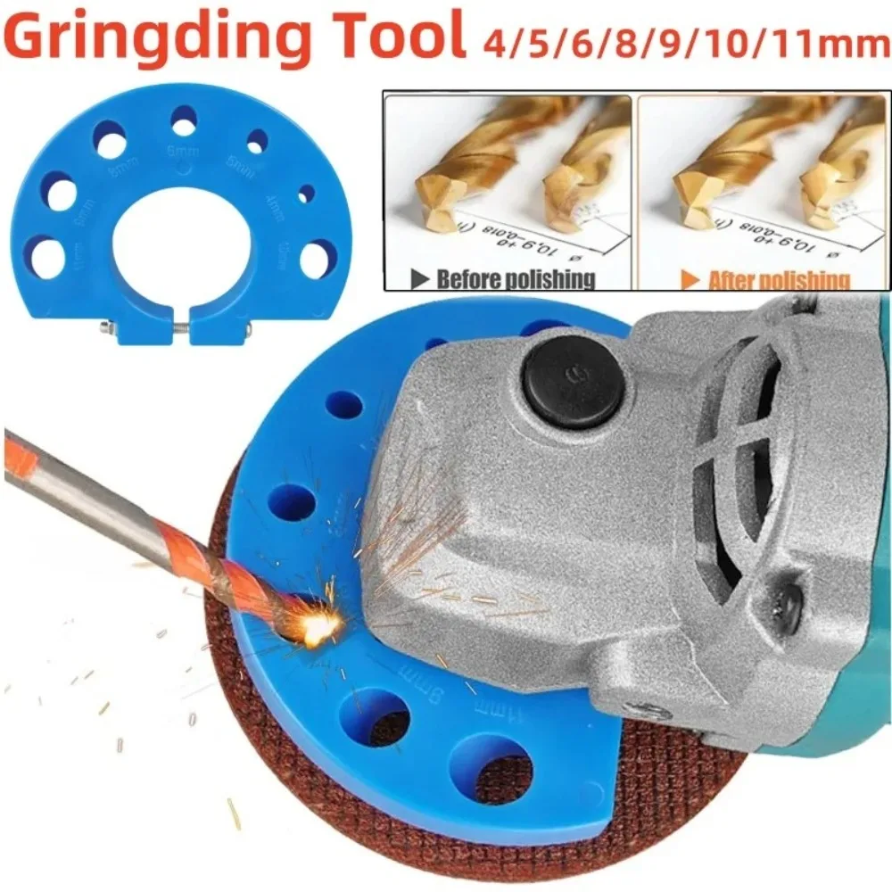 Multi-specification Power Drill Bit Sharpener Plastic Easy to Use Drill Bit Grinding Attachment Giant Fan Shaped