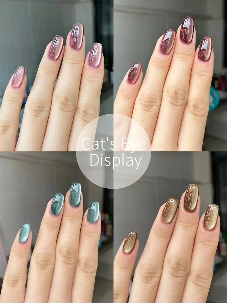 1pc Cat Eye Nagel Magnets tab zylindrischer Magnet für Cat Eye UV Gel politur Schnee licht Glitter Effekt Werkzeuge Maniküre Design-Tool – Detail 6