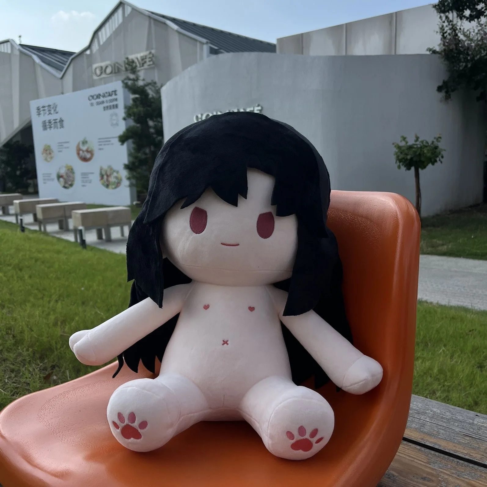 Accessori in peluche di cotone stampato TGCF Tian Guan Ci Fu Xie Lian Hua Cheng da 40 cm