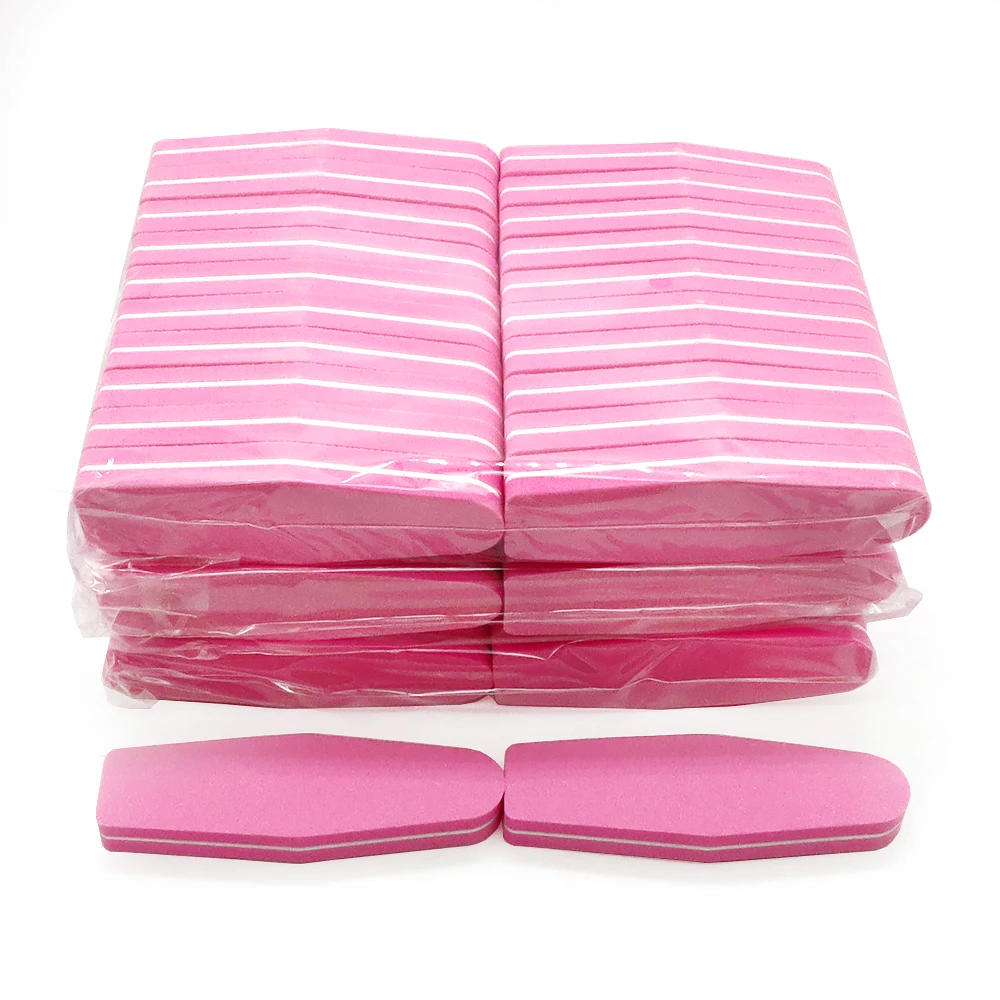 

120Pcs Mini Nail File Wholesale Diamond Sponge Double-sided Nail File Block 100/180 Grit Professional Nail Files Pedicure Tools