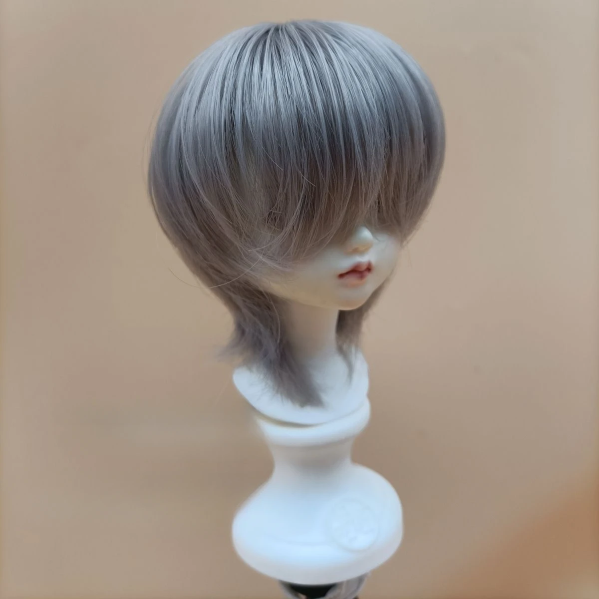 

Новый кукольный парик для куклы 1/3 1/4 1/6 1/8 Bjd, волосы эмбриона, необрезанная челка, игрушки для девочек, платье, игровой домик, аксессуары для кукол, без куклы