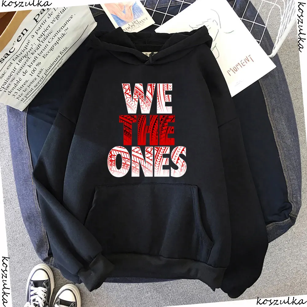 

Men's Black The Bloodline We The Ones Tribal Hoodie 2024 New Sport Women Pullover Spring Autumn Male Oversized Sweatshirt