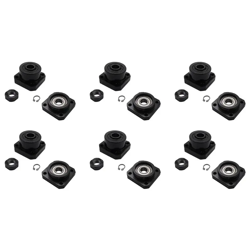 support-y51a-6x-fk12-ff12-pour-vis-a-billes-1605-fk12-cote-fixe-ff12-cote-flottant-pour-pieces-cnc-et-accessoires-de-machines-outils